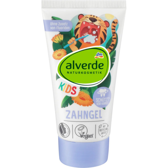 Дитячий зубний гель alverde, 50 мл (Німеччина) — купить на sawash